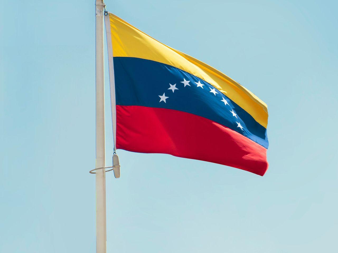 a flag on a pole